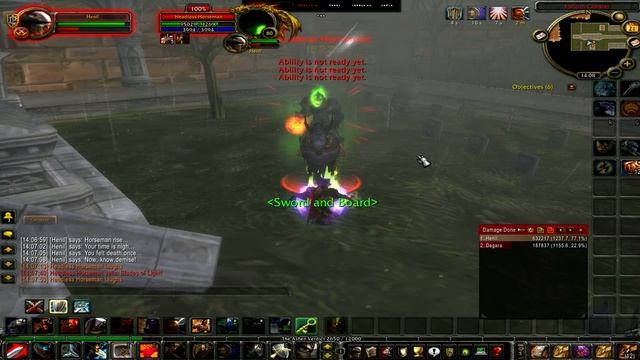 Wow 3.3.5 soloing Horseman.