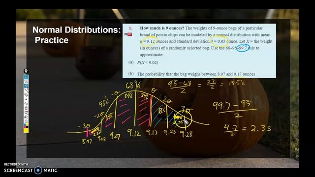 Normal distribution and emperical rule part 2