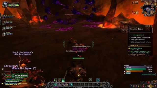WOW Monk Tank Leveling - RagefireChasmDungeon