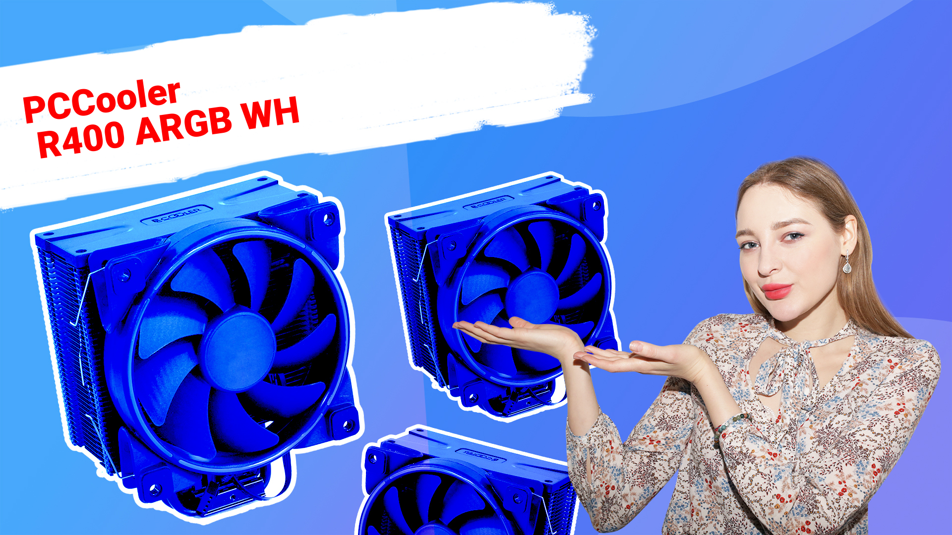 НИКС Компьютерный Супермаркет: видео про Кулер для процессора PCCooler R400 ARGB WH