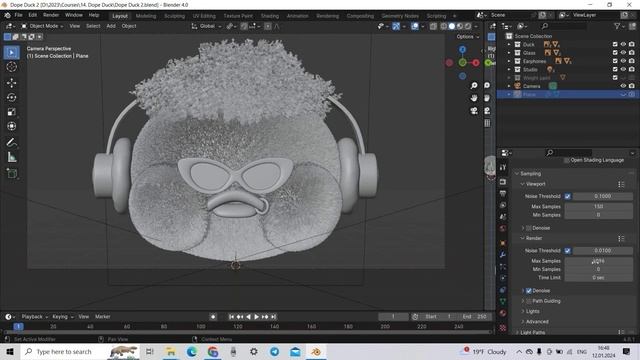 13 - Modeling Texturing Particle System. BLENDER PARTICLE SYSTEM by Sasha Luvr