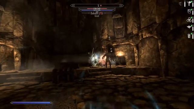 Skyrim SE Eva - Dark Summoner Vs Dragon Priest Dukaan