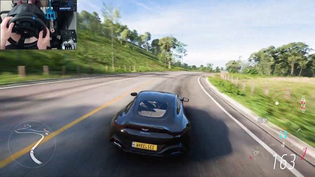 Aston Martin Vantage 2019 - Forza Horizon 5 steering wheel gameplay