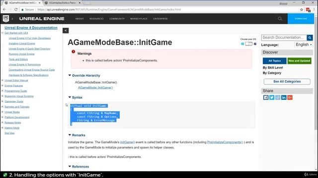 64. Parsing Level Options In GameMode