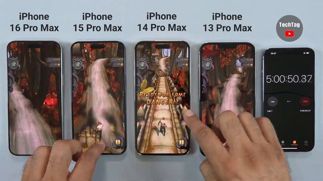 iPhone 16 Pro Max vs 15 Pro Max vs 14 Pro Max vs 13 Pro Max Battery Test  iOS 18 Battery Test