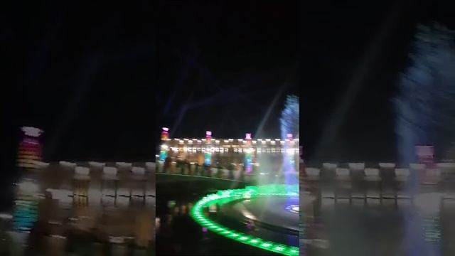 Пробный запуск нового фантана
