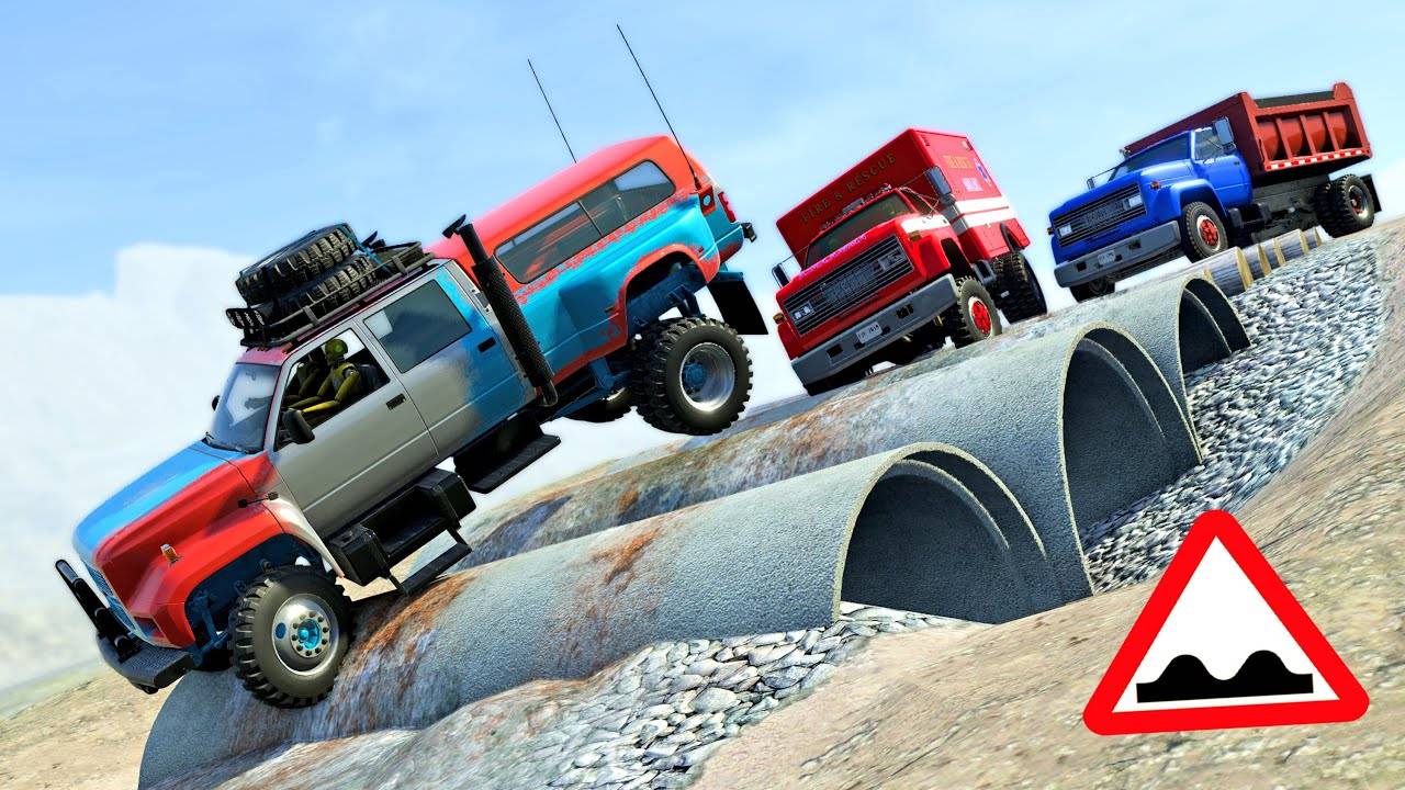 Привод BeamNG - Подвеска и стресс-тестирование всех новых серий MD