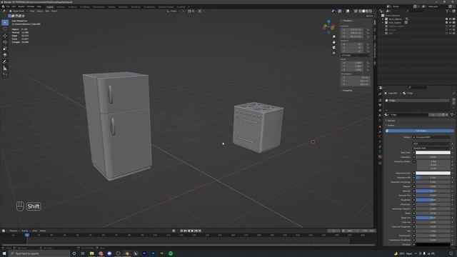 14. UV Unwrapping The Stove And Fridge. KITCHEN ENVIRONMENT in Unreal Engine 5