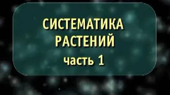 Систематика растений № 1. Отделы моховидные, плауновидные, хвощевидные и папоротники