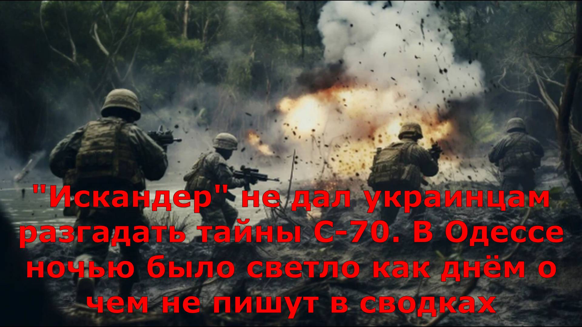 "Искандер" не дал украинцам разгадать тайны С-70. В Одессе ночью было светло как днём о чем не пишут