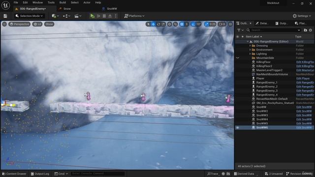 149. Adding In A Basic Snow Effect. Unreal Engine 5