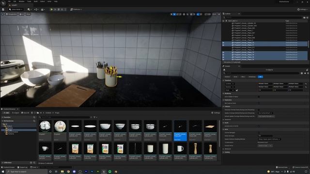 27. Finalizing. KITCHEN ENVIRONMENT in Unreal Engine 5