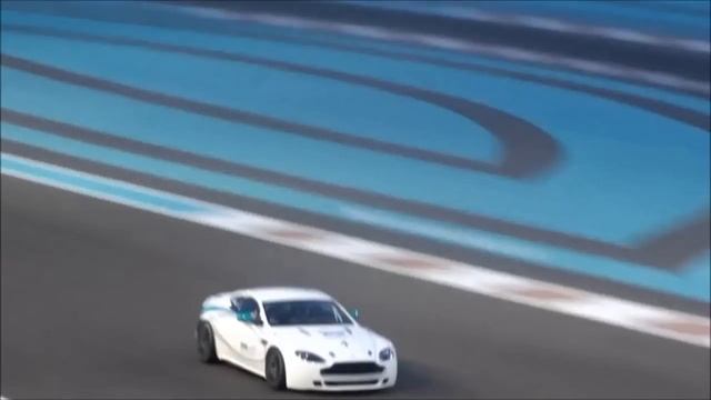 Me driving an Aston Martin GT4 at Yas Marina Abu Dhabi!