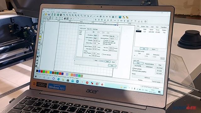 Проверка размеров и калибровка лазерного станка на контроллере Ruida от компании Лазерфан