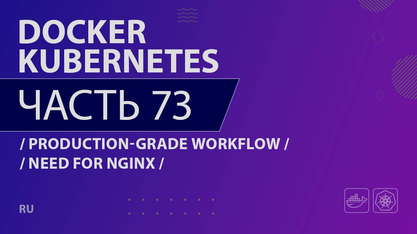 Docker, Kubernetes - 073 - Production-Grade Workflow - Need for Nginx