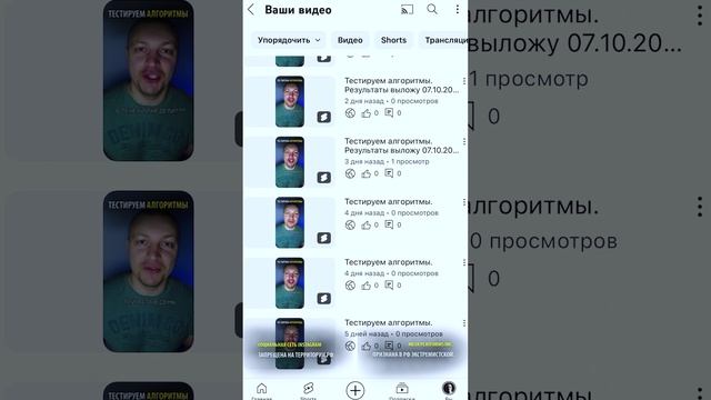 Итоги недельного теста алгоритмов.