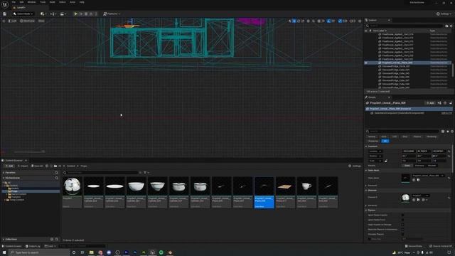 24. Placing The Props. KITCHEN ENVIRONMENT in Unreal Engine 5