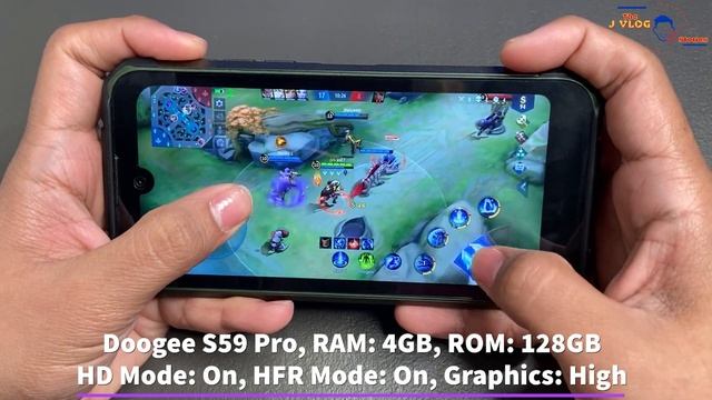 Doogee S59 Pro Mobile Legends Gameplay - Filipino | High Graphics | HFR Mode |