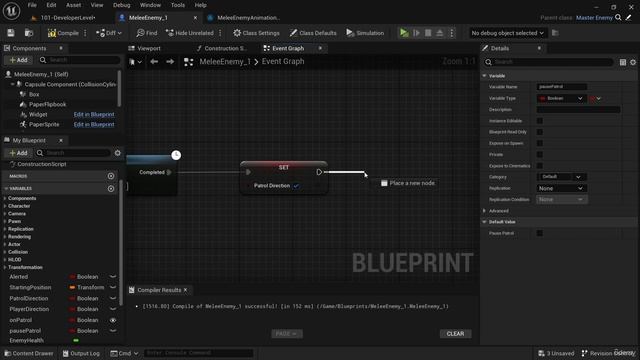 130. Testing Multiple Methods Of Handling Enemy AI Movement Sprites. Unreal Engine 5