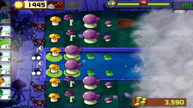 мои тактики в Plants vs zombies