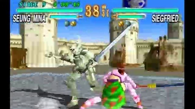 Soul Edge PS1 - Аркадный Режим за Сеунг Мина