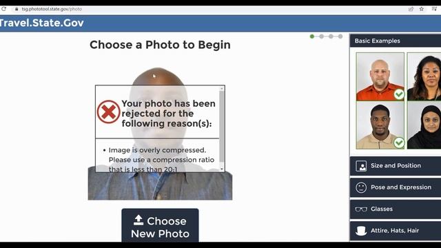 How To Solve "Image Is Overly Compressed" Error In Green Card Photo Tool