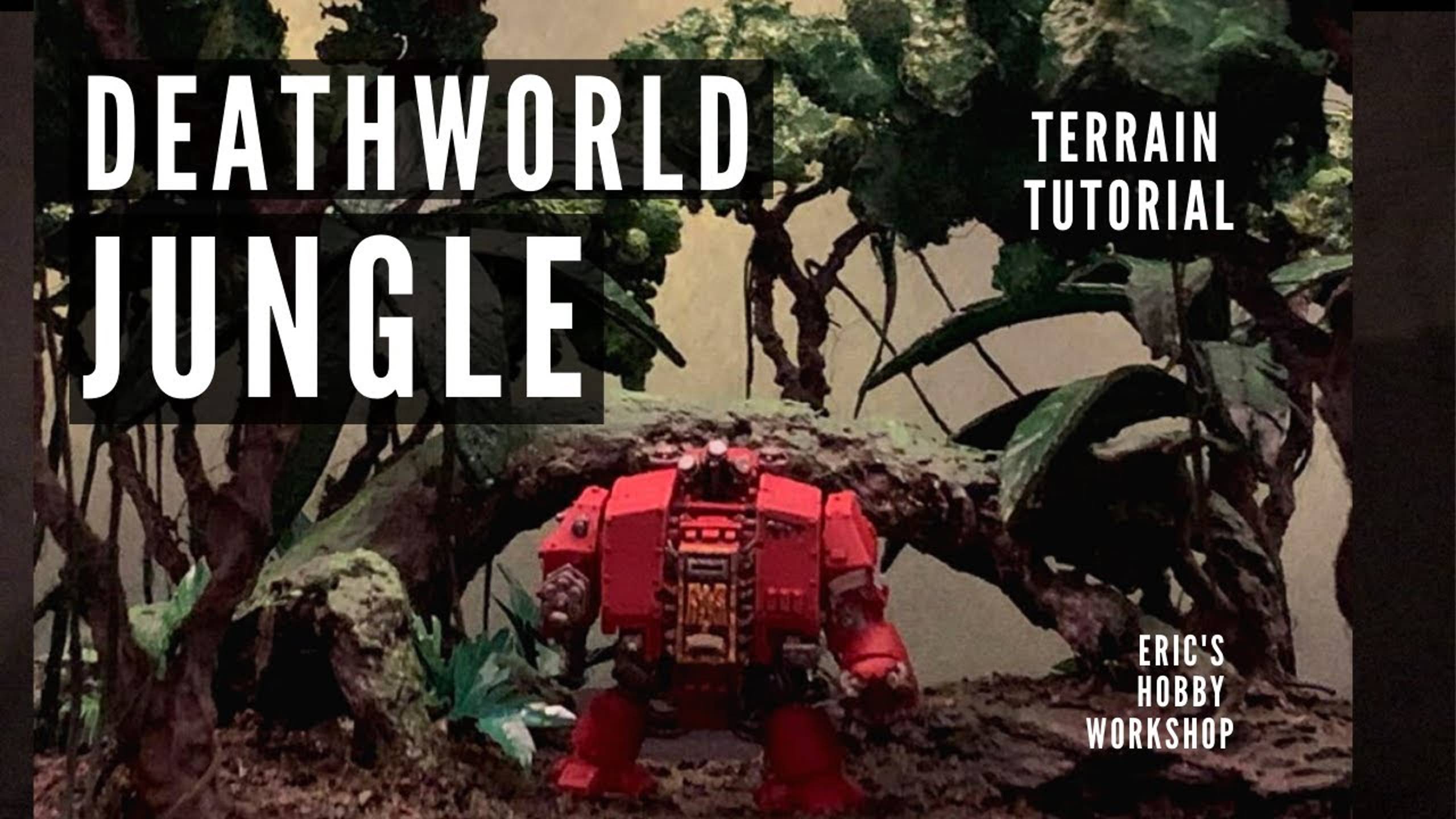 40K Terrain Tutorial - DEATH WORLD JUNGLE - Scratch Build!