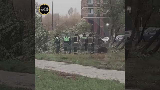 Москва На Курьяновской набережной водитель потерял управление, врезался в столб и влетел в дерево