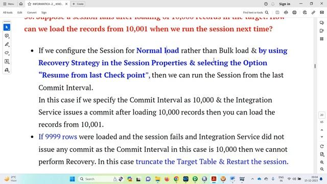 Informatica power Center or IICS(Session Level Properties)  Interview Question and answers Q&A 9.