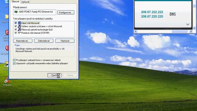 Nastavení DNS ve Win XP