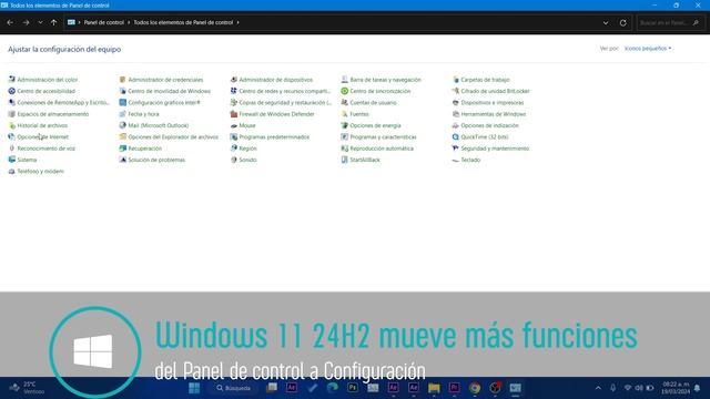 Windows 11 24H2 con ESTAS MEJORAS / PANEL de CONTROL con MENOS FUNCIONES!