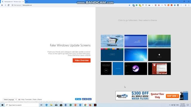 How To Make A Fake Windows Update Screen