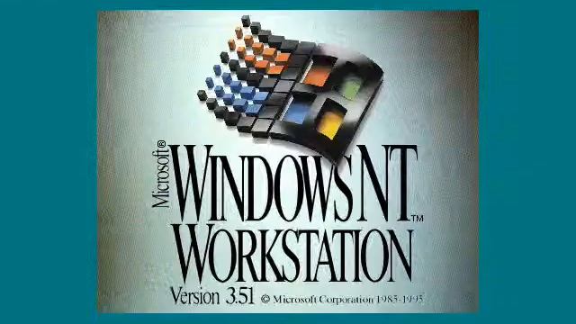 Microsoft Windows NT Version 3.51 Workstation-Server (1995) Tada, Ding, and Chimes