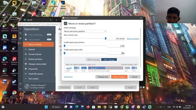 Partisi disk menggunakan Disk Management dan Paragon Partition Manager