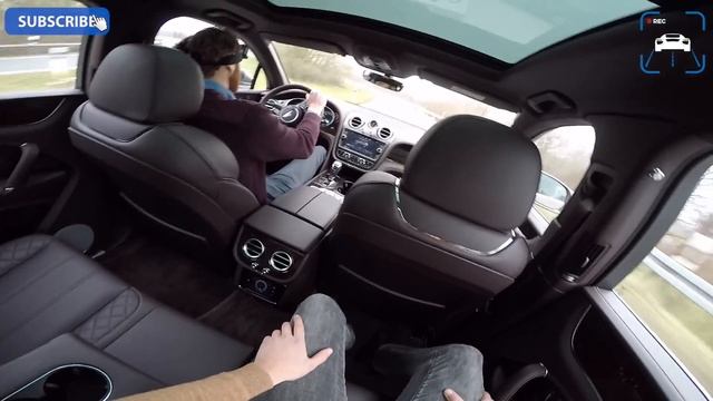 Bentley Bentayga PASSENGER 290 kmh POV Autobahn Acceleration Drive by AutoTopNL