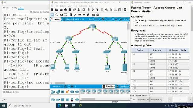 4.1.4 Packet Tracer - ACL Demonstration