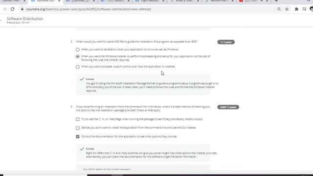 Software Distribution quiz (week-3)_Operating system & you becoming a power user_COURSERA