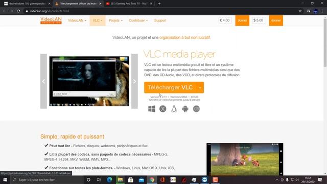 Lire un dvd sur Windows 10