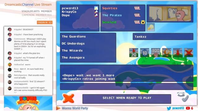 Worms World Party | Dreamcast Online Multiplayer | Live Stream | 3/11/2022