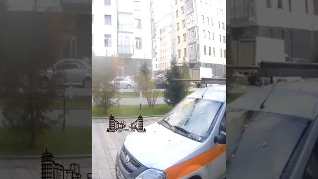 В Преображенском закидали яйцами машину сантехников