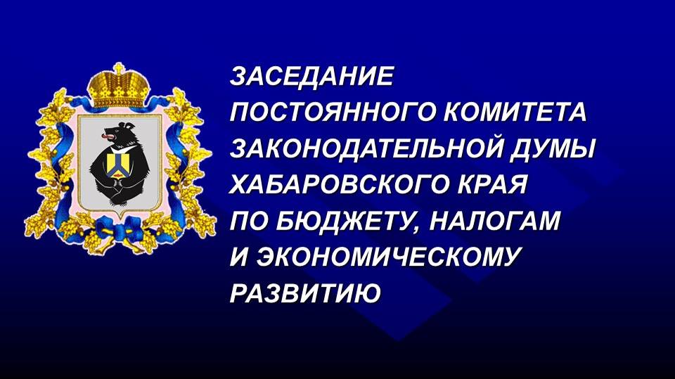 Заседание постоянного комитета Думы по бюджету, налогам и экономическому развитию 09.10.2024