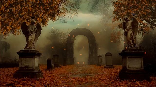 Angels of Stone and Fallen Leaves | Dark Academia Piano and Cello | Quiet Autumn Ambience