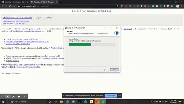 R and RStudio installation for Windows