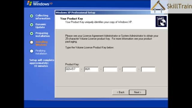 Learning to install the Windows XP Operating System (Part-4) (Hindi) (हिन्दी)