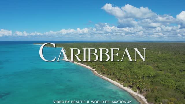 Caribbean Relaxing Video 4K Ultra HD - Enjoy the Beautiful Scenery with Relaxing Music for the Soul