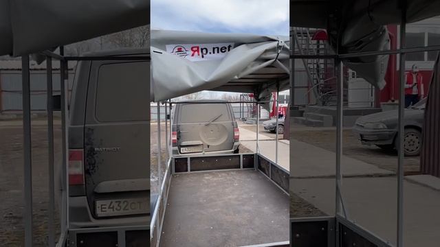 Прицеп 1,5/2,5 метра, с тентом подкомпрессор.