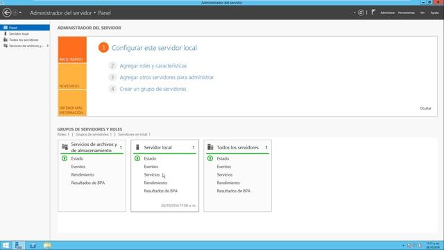 Curso de Windows Server 2012 R2 - Conociendo el Administrador del servidor