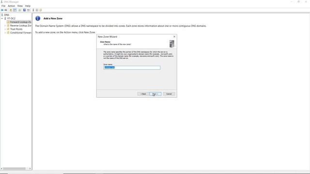 See a Demo on DNS installation on a Windows 2022 Server