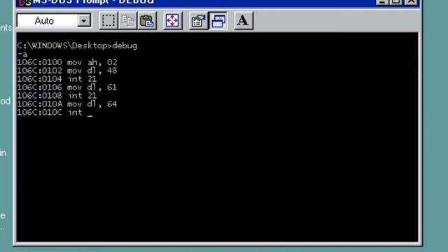 Assembly Language Tutorial - Part 4 - Using Debug