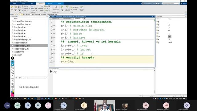 Basic Computer Programming with MATLAB | Lecture 4A | English / Turkish